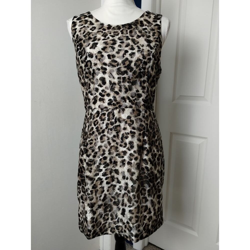 Animal Print Mini Dress Mob Wife Grunge Glam Going Out Night Party Leopard Black